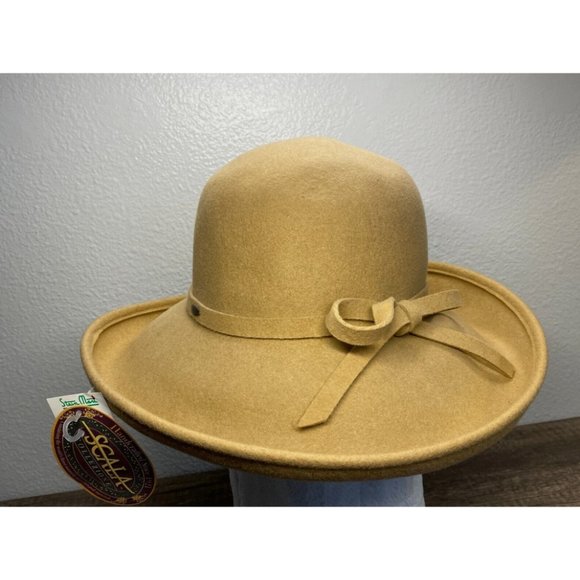 Scala Collezione Womens Rolled Brim Fedora Hat 100% Wool - New With Tag - Picture 2 of 9